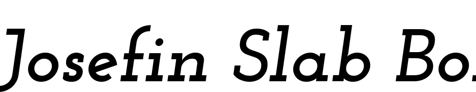 Josefin Slab Bold Italic Yazı tipi ücretsiz indir